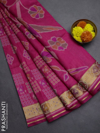 Pink Semi Dupion Saree