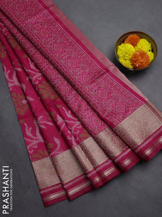 Pink Semi Dupion Saree