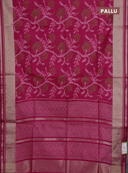 Pink Semi Dupion Saree