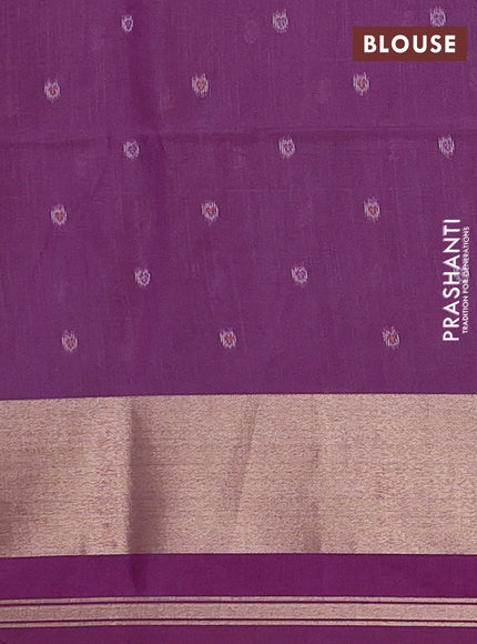 Purple Semi Dupion Saree