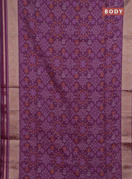 Magenta Pink Semi Dupion Saree