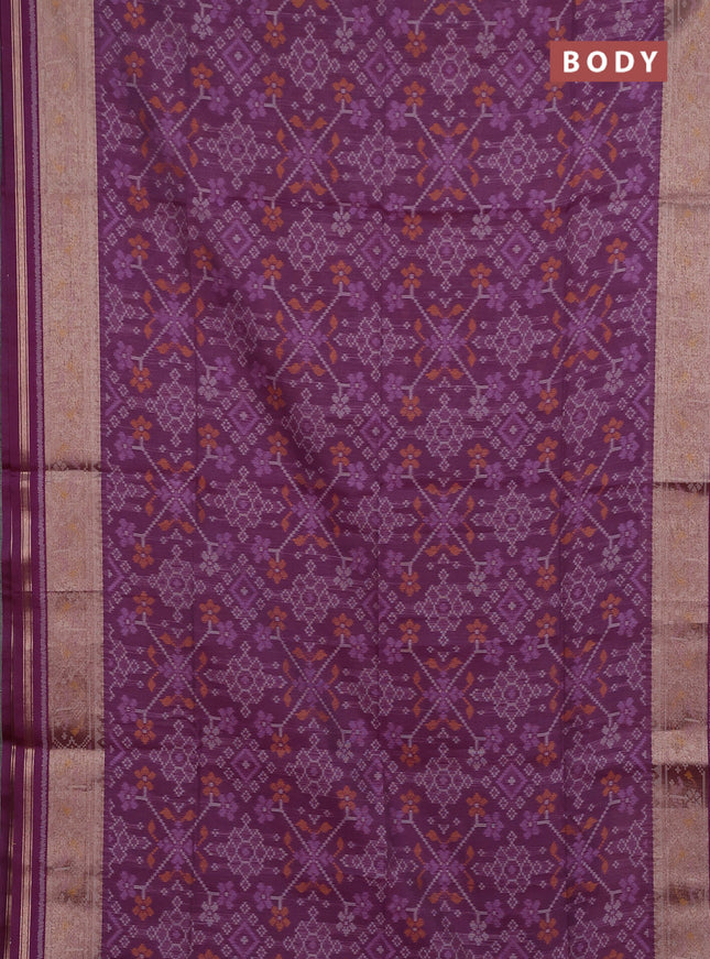 Magenta Pink Semi Dupion Saree
