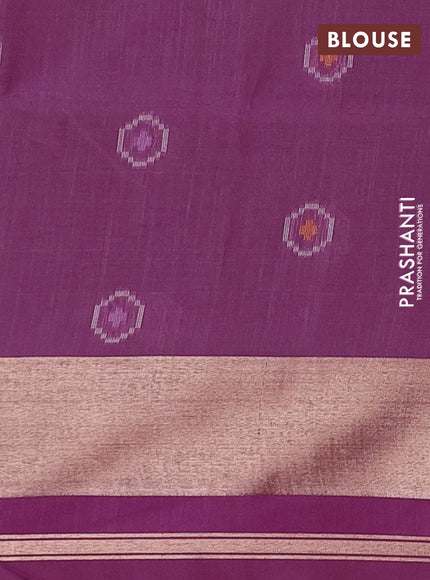 Magenta Pink Semi Dupion Saree
