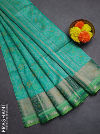 Green Semi Dupion Saree