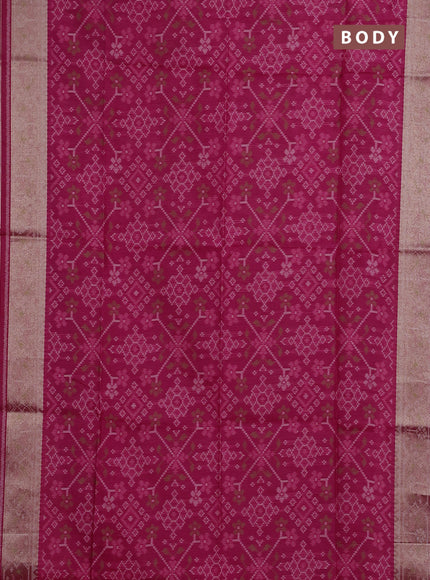 Pink Semi Dupion Saree