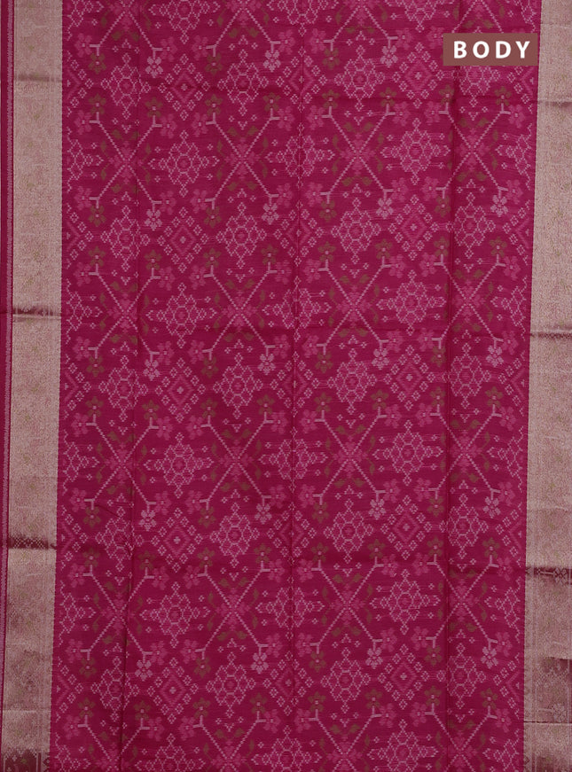 Pink Semi Dupion Saree