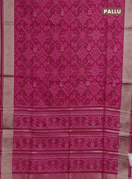Pink Semi Dupion Saree