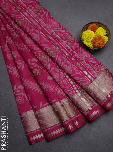 Pink Semi Dupion Saree