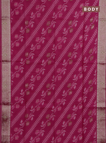 Pink Semi Dupion Saree