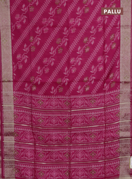Pink Semi Dupion Saree