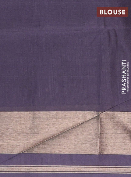 Grey Semi Dupion Saree