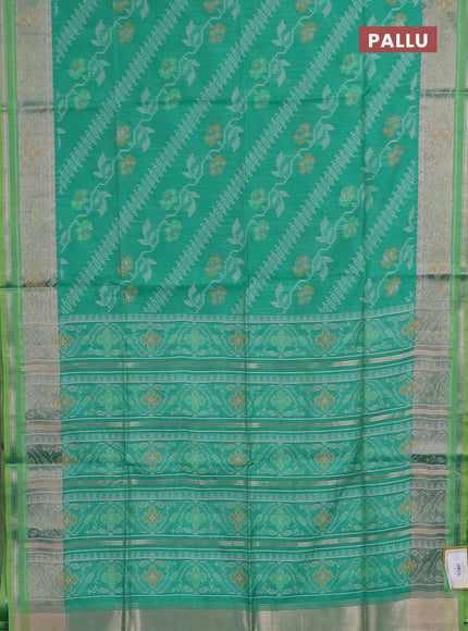 Green Semi Dupion Saree