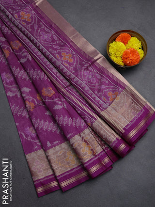 Magenta Pink Semi Dupion Saree