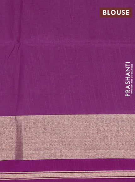 Magenta Pink Semi Dupion Saree