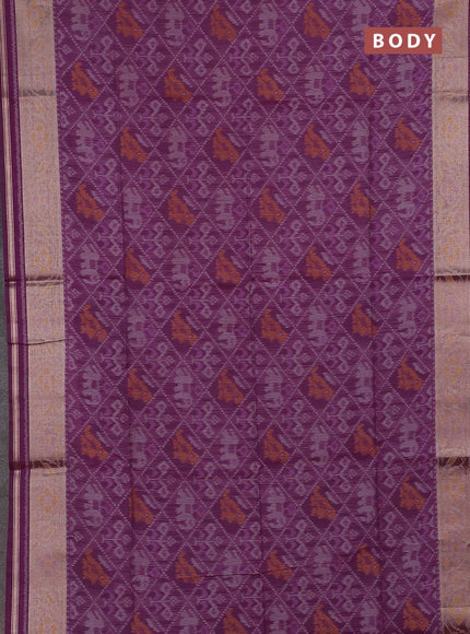 Magenta Pink Semi Dupion Saree