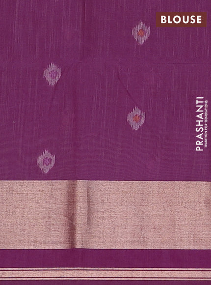 Magenta Pink Semi Dupion Saree