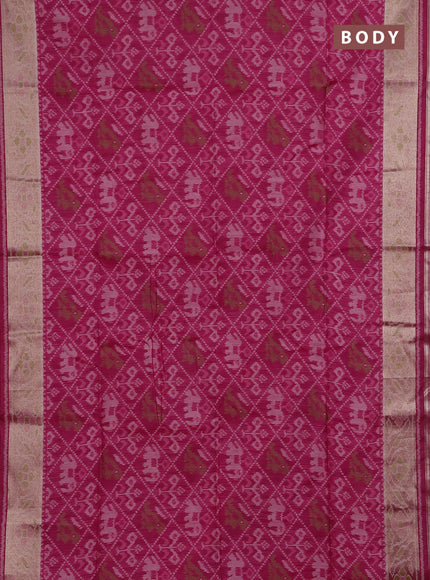 Pink Semi Dupion Saree