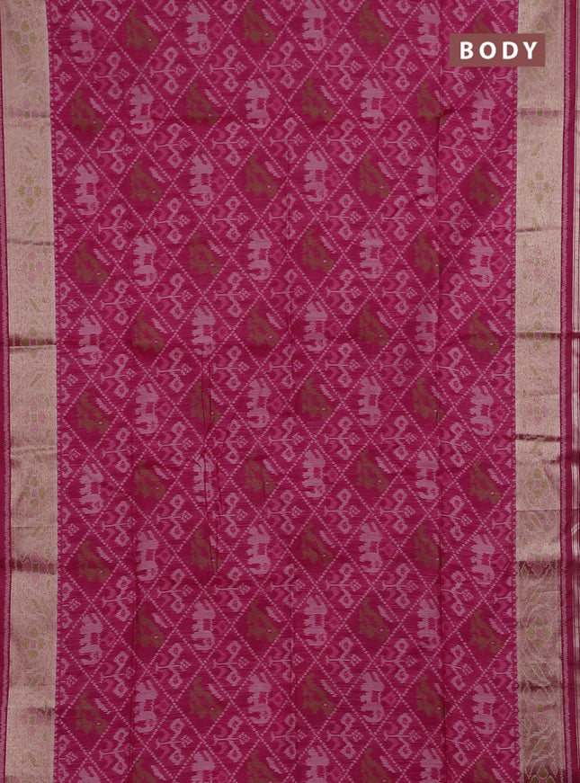 Pink Semi Dupion Saree