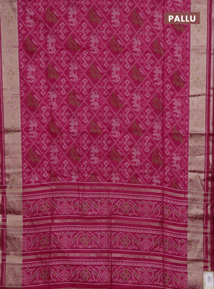 Pink Semi Dupion Saree