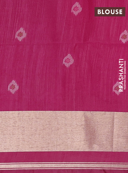 Pink Semi Dupion Saree