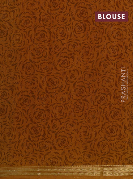 Green & Mustard Yellow Muslin Silk - Prints