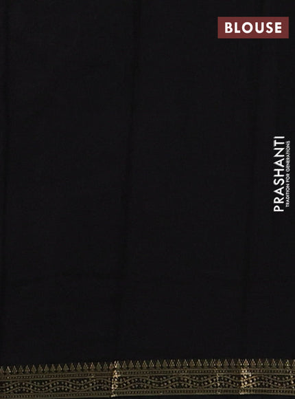 Black Muslin Silk - Prints