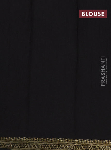 Black & Pastel Green Muslin Silk - Prints