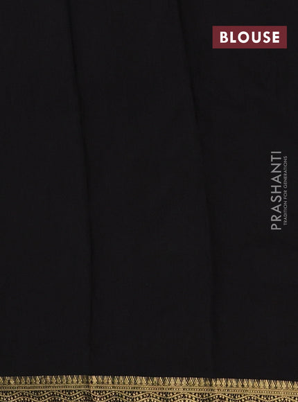 Black & Pastel Green Muslin Silk - Prints