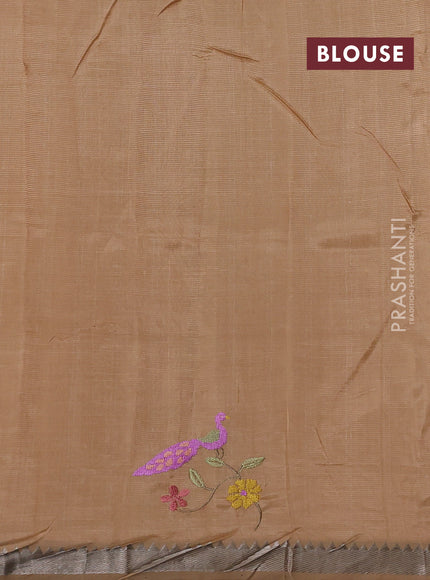 Sandal Mangalagiri Silk Cotton - Embroidery
