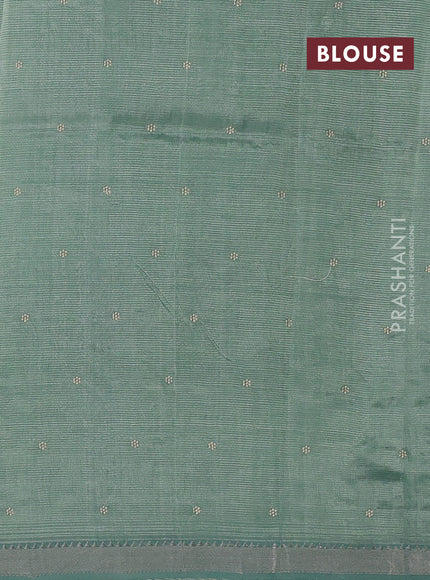 Pastel Green Mangalagiri Silk Cotton - Embroidery