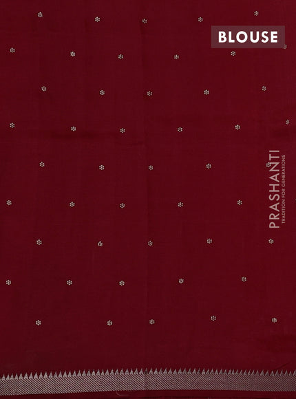 Red Mangalagiri Silk Cotton - Embroidery