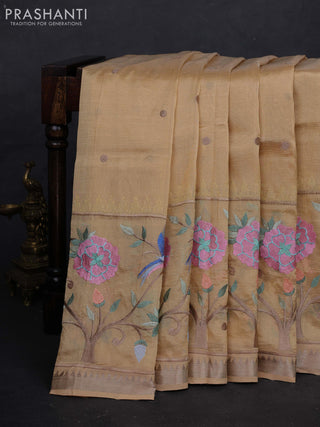 Sandal Mangalagiri Silk Cotton - Embroidery