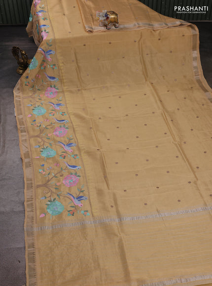 Sandal Mangalagiri Silk Cotton - Embroidery