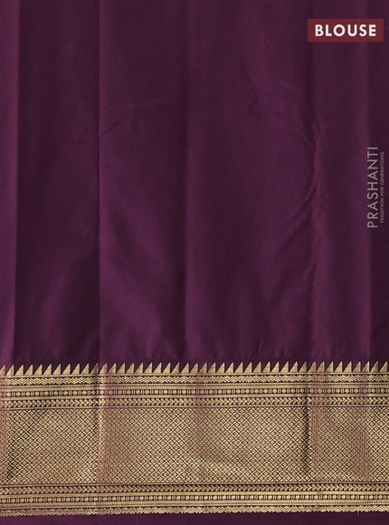 Beige & Wine Bangalori Silk - Buttas