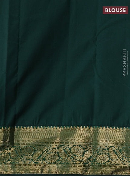Yellow & Green Bangalori Silk - Buttas