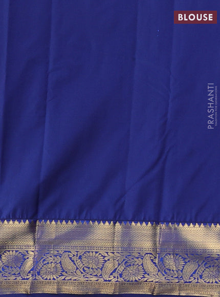 Pink & Blue Bangalori Silk - Buttas