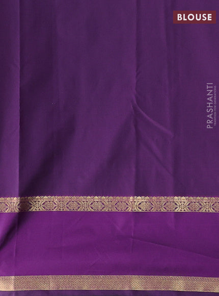Yellow & Purple Bangalori Silk - Buttas