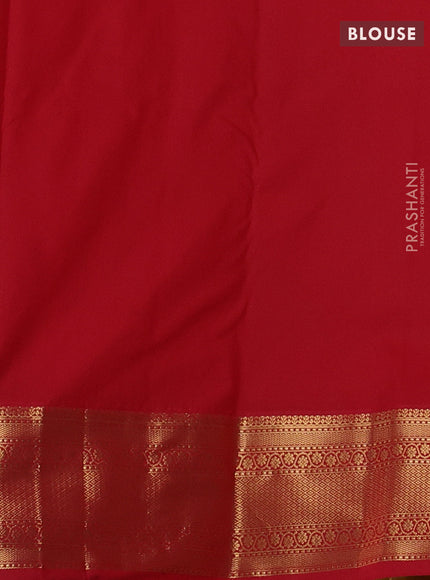 Mustard Yellow & Pink Bangalori Silk - Buttas