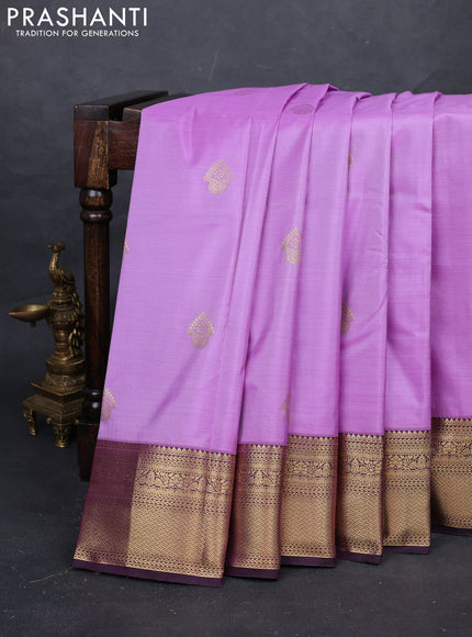 Lavender & Purple Bangalori Silk - Buttas