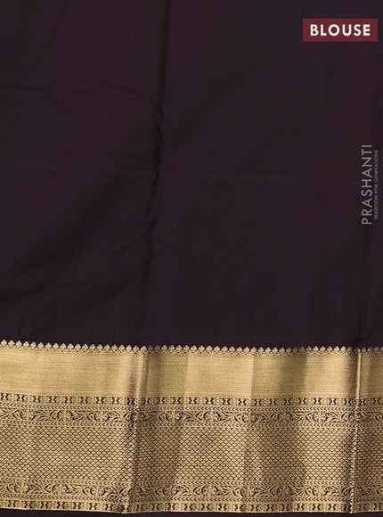 Brown & Wine Bangalori Silk - Buttas