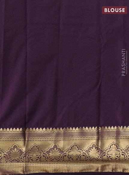 Cream & Wine Bangalori Silk - Buttas