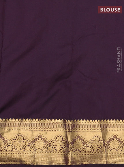 Cream & Wine Bangalori Silk - Buttas