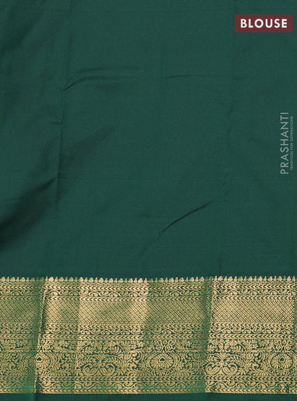 Yellow & Green Bangalori Silk - Buttas