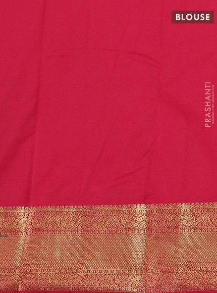 Green & Pink Bangalori Silk - Buttas