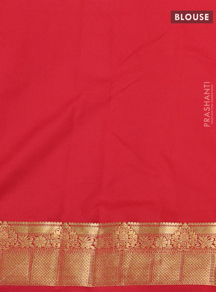 Yellow & Red Bangalori Silk - Buttas