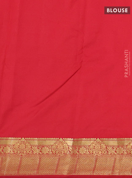 Purple & Red Bangalori Silk - Buttas