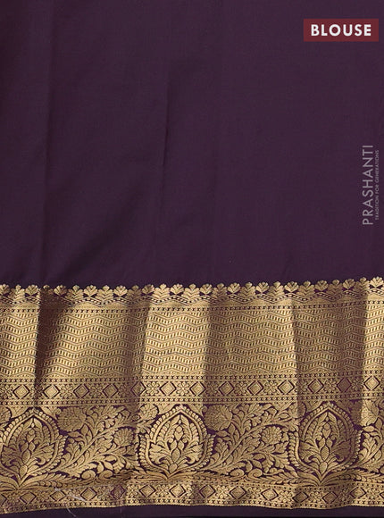 Mustard Yellow & Wine Bangalori Silk - Buttas