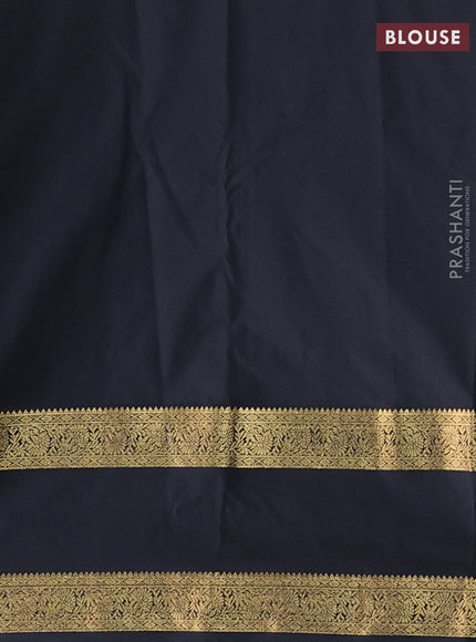 Wine & Black Bangalori Silk - Buttas