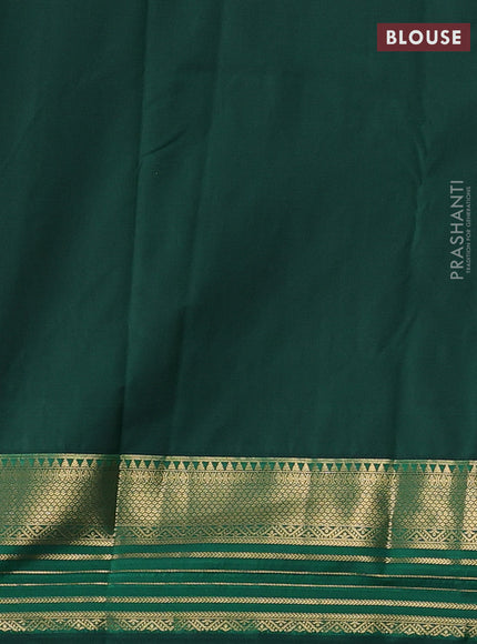 Orange & Green Bangalori Silk - Buttas