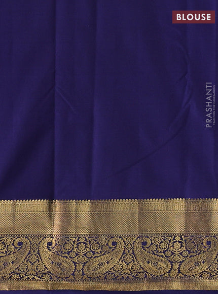 Lavender & Blue Bangalori Silk - Buttas